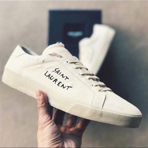 yves saint laurent white sneakers|yves saint laurent sneakers men's.